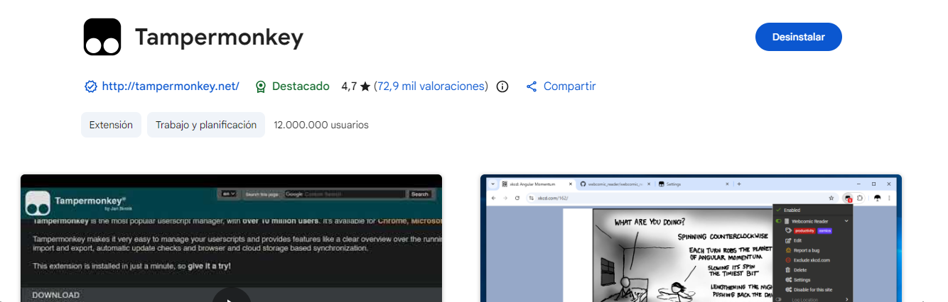 Descargar Tampermonkey